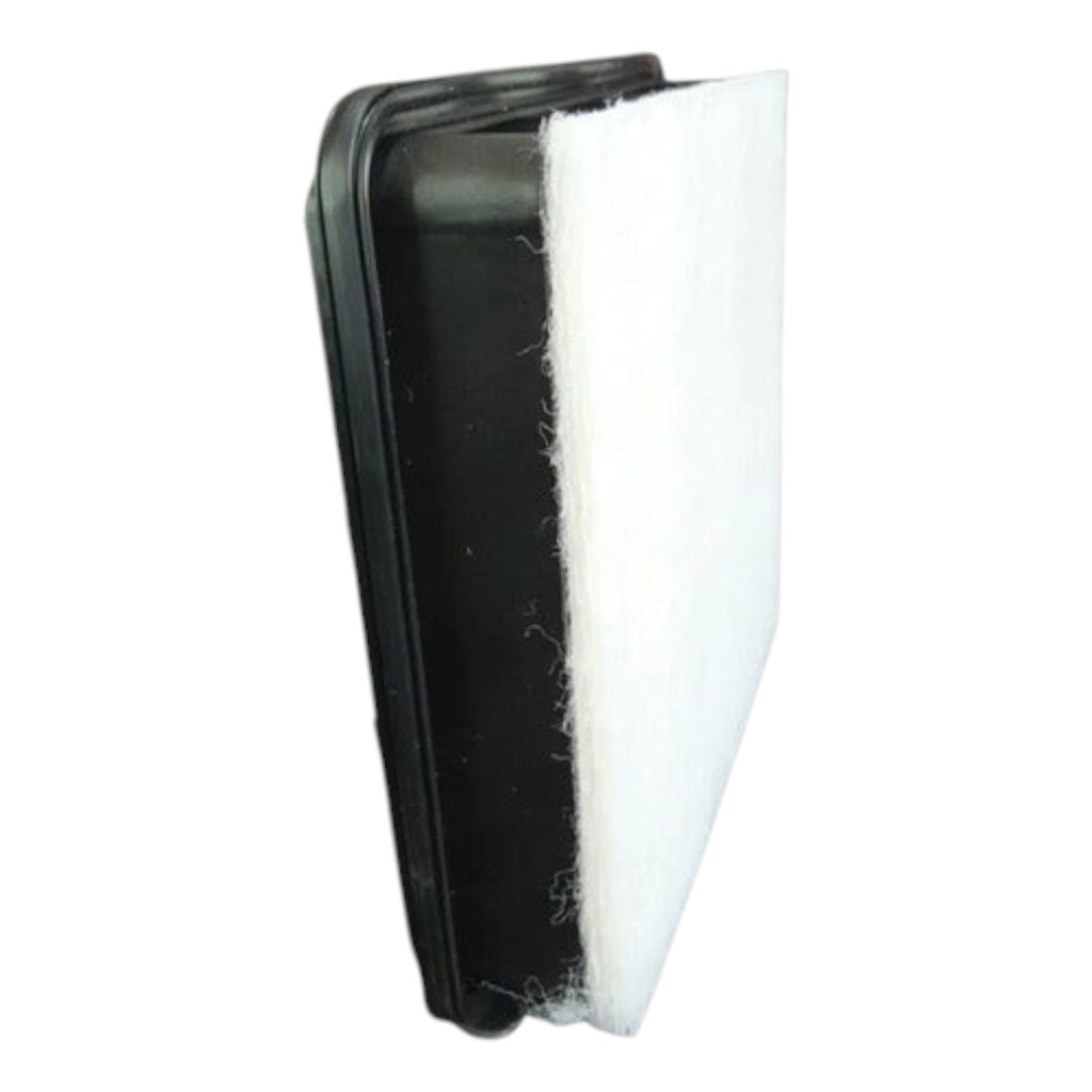 Filtro de cabina para Mitsubishi L200 de KENAI´S COM, diseño rectangular con marco negro y elemento filtrante blanco