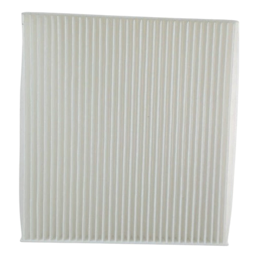 Filtro de cabina blanco para Nissan Versa 1.6L de KENAI´S COM, diseño rectangular plisado de alta eficiencia.