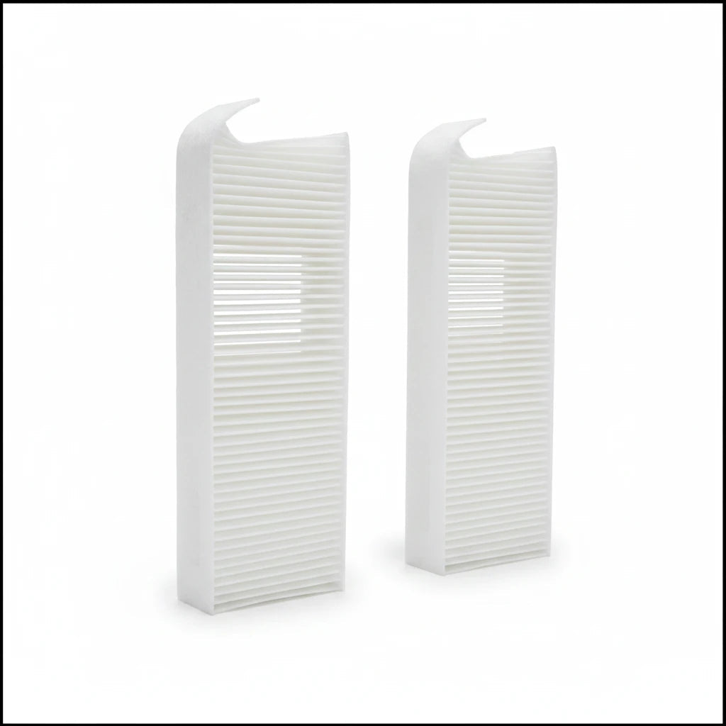 Filtro de cabina blanco para Peugeot Expert 2.0L 2018-2021 de KENAI´S COM, diseño rectangular de alta eficiencia.