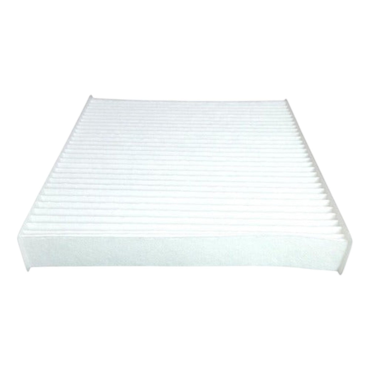 Filtro de cabina Sakura CA-14970 para Suzuki Ciaz 1.4L 2018-2022 de KENAI´S COM, diseño rectangular plisado blanco.