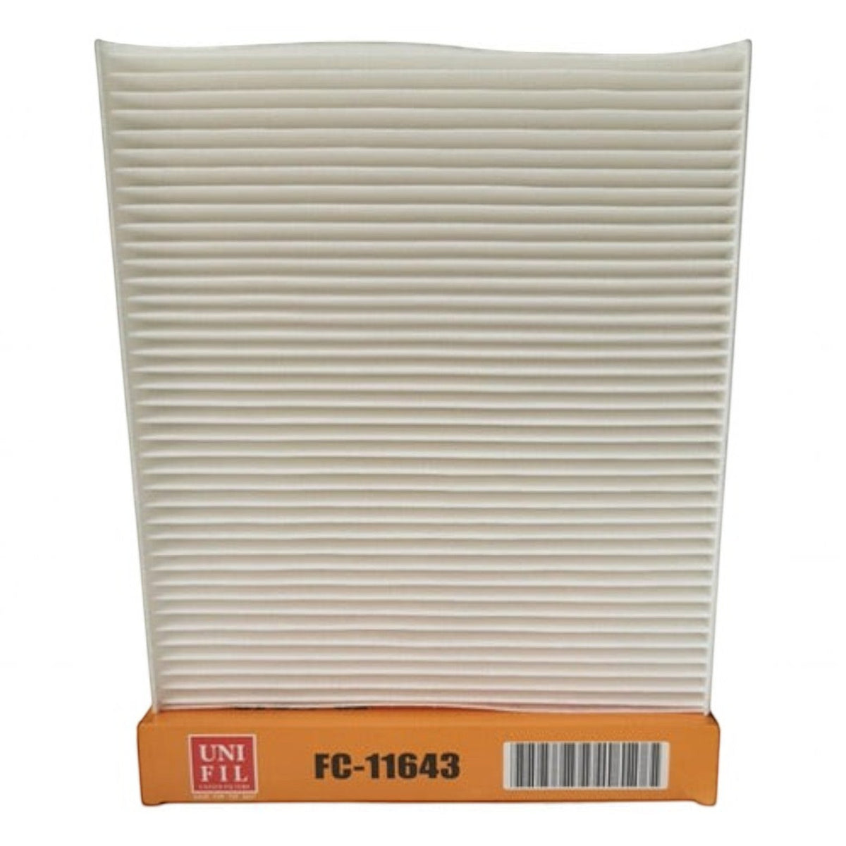 Filtro de cabina blanco para VW Golf 1.4L Turbo de KENAI´S COM, modelo FC-11643 con diseño plisado