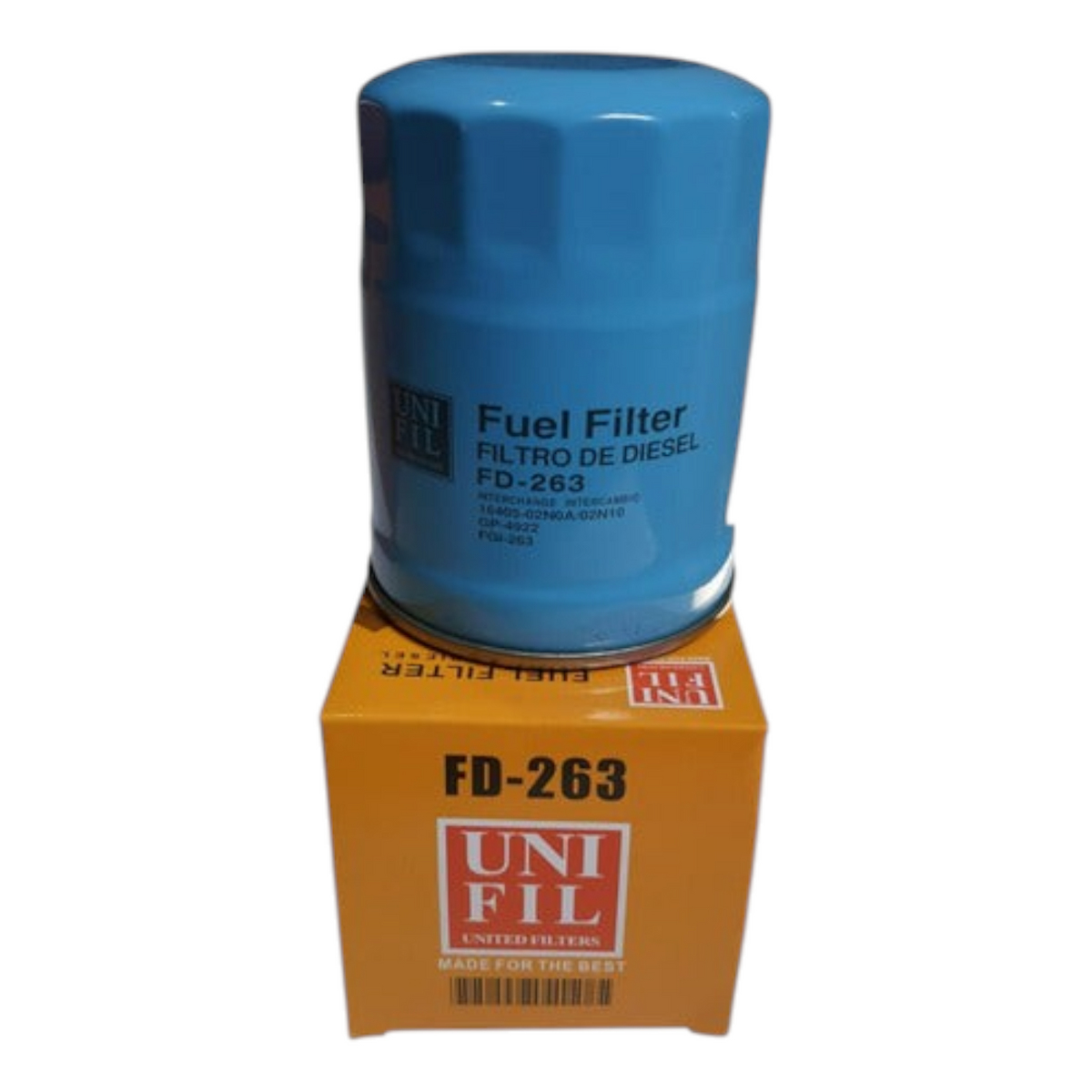 Filtro de combustible azul para motor diesel Nissan NP300 D22 de KENAI´S COM en su caja original