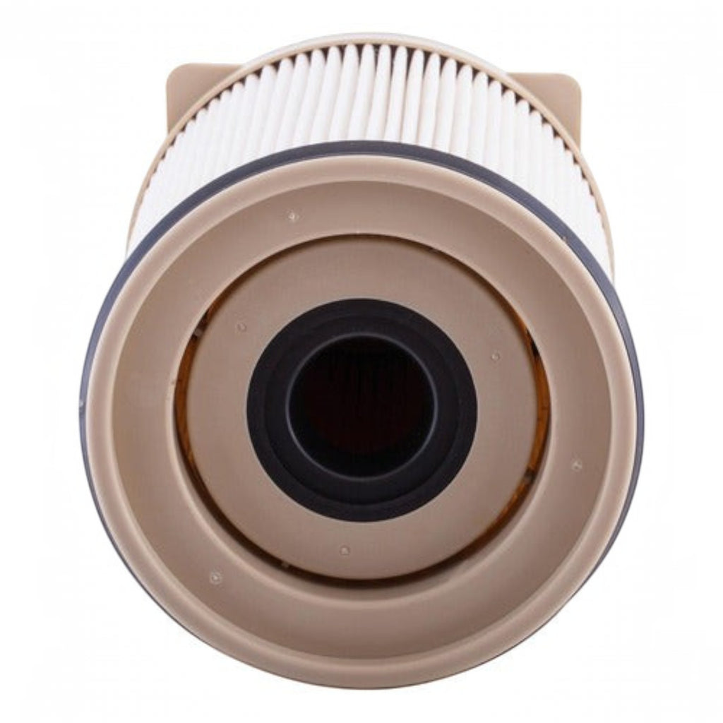 Filtro de combustible Interfil para Dodge Ram 3500 6.7L Diesel de KENAI´S COM, vista superior del cartucho circular.