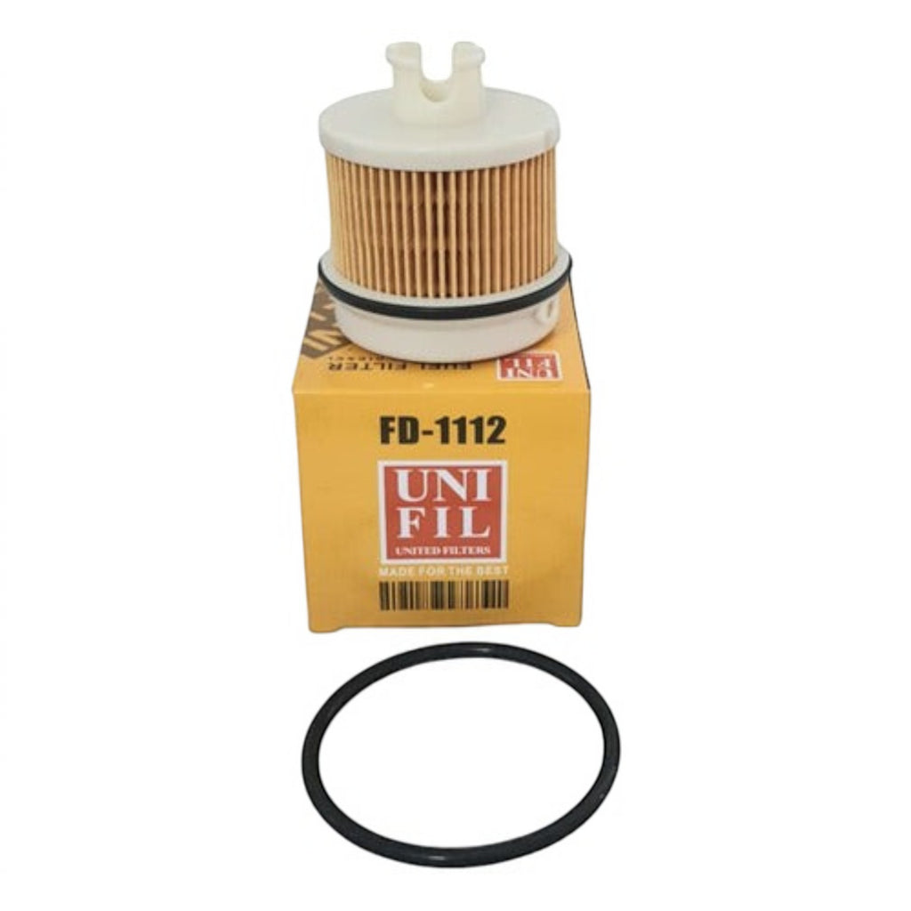 Filtro de combustible secundario Unifil FD-1112 para Hino 300 con caja original y junta tórica de KENAI´S COM