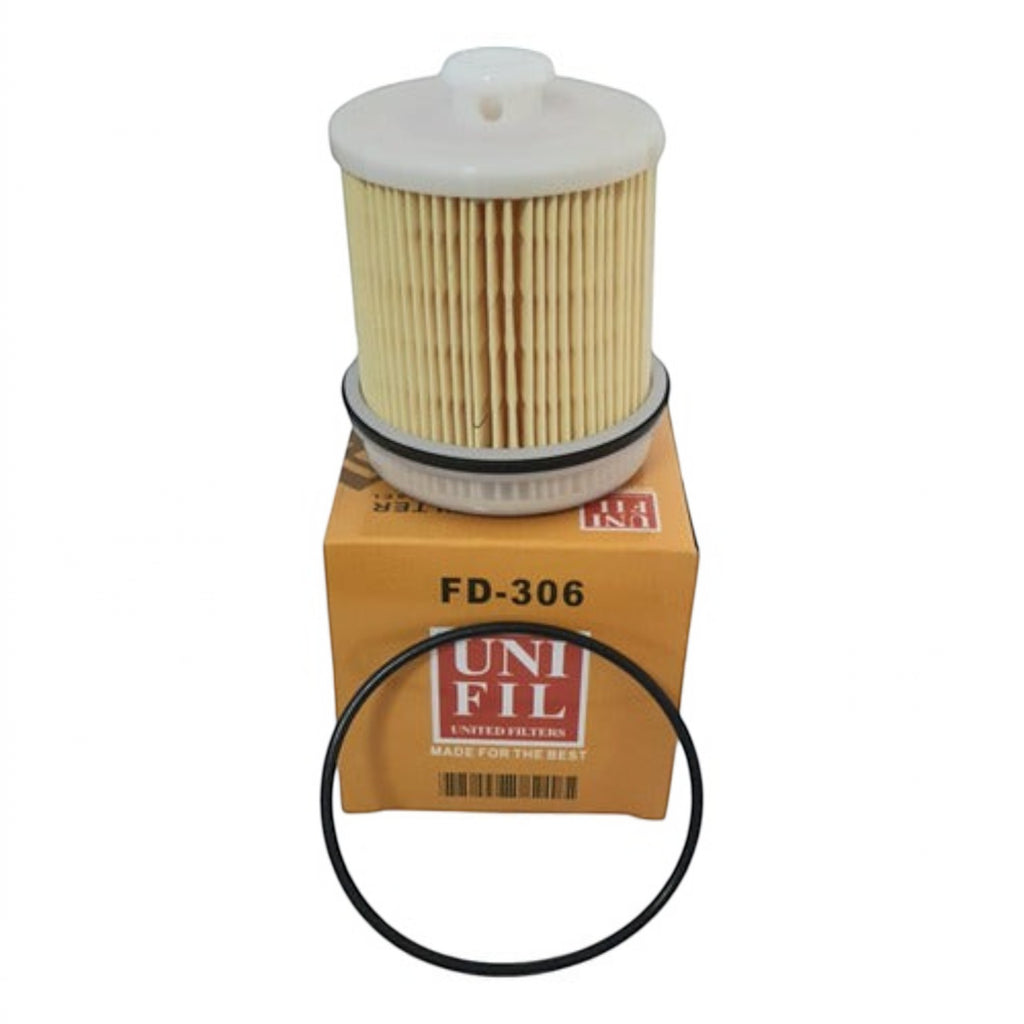 Filtro de combustible Unifil FD-306 para Isuzu Elf de KENAI´S COM con empaque circular y caja original