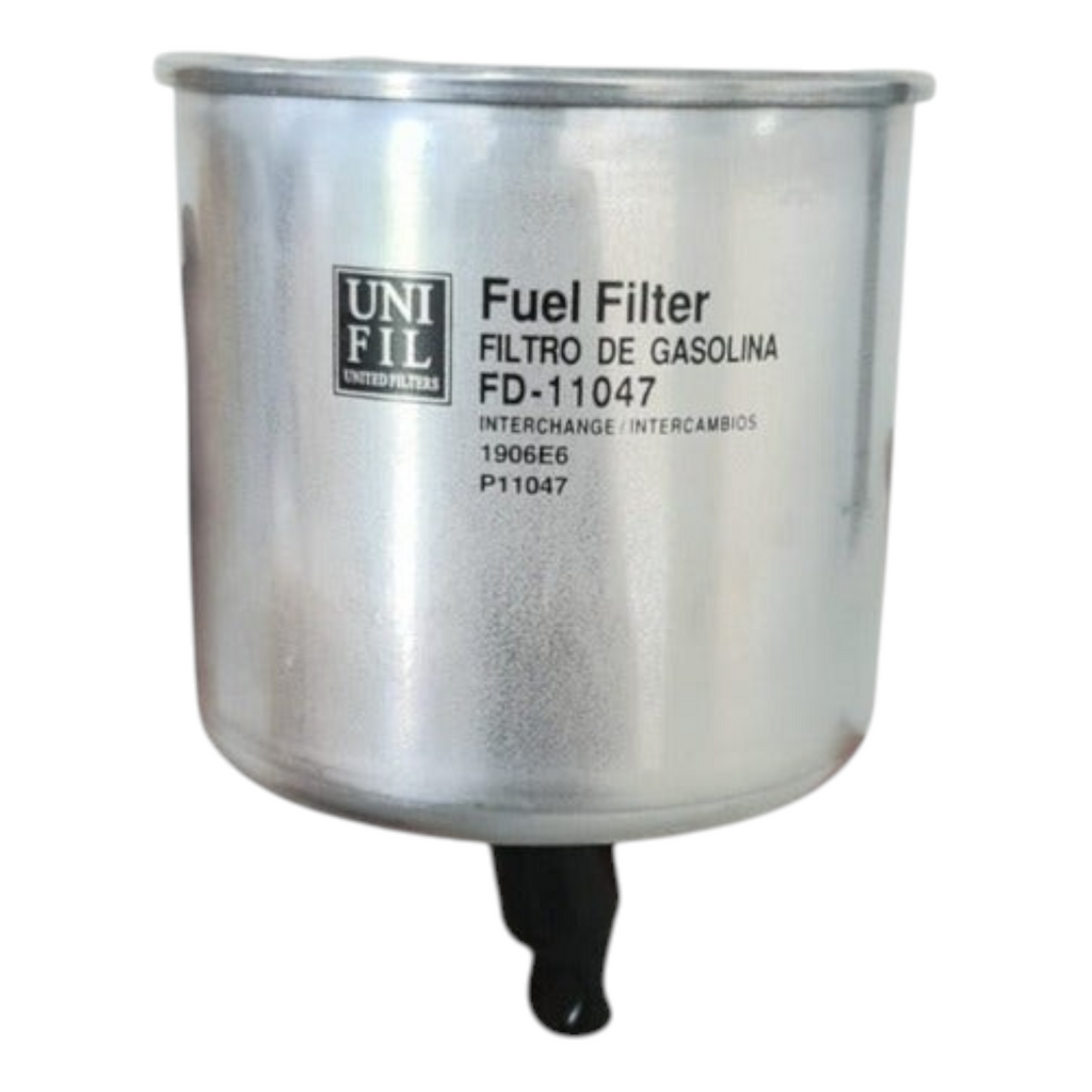 Filtro de combustible KENAI´S COM para Peugeot Partner Tepee 1.6L Diesel, modelo FD-11047 de metal plateado.