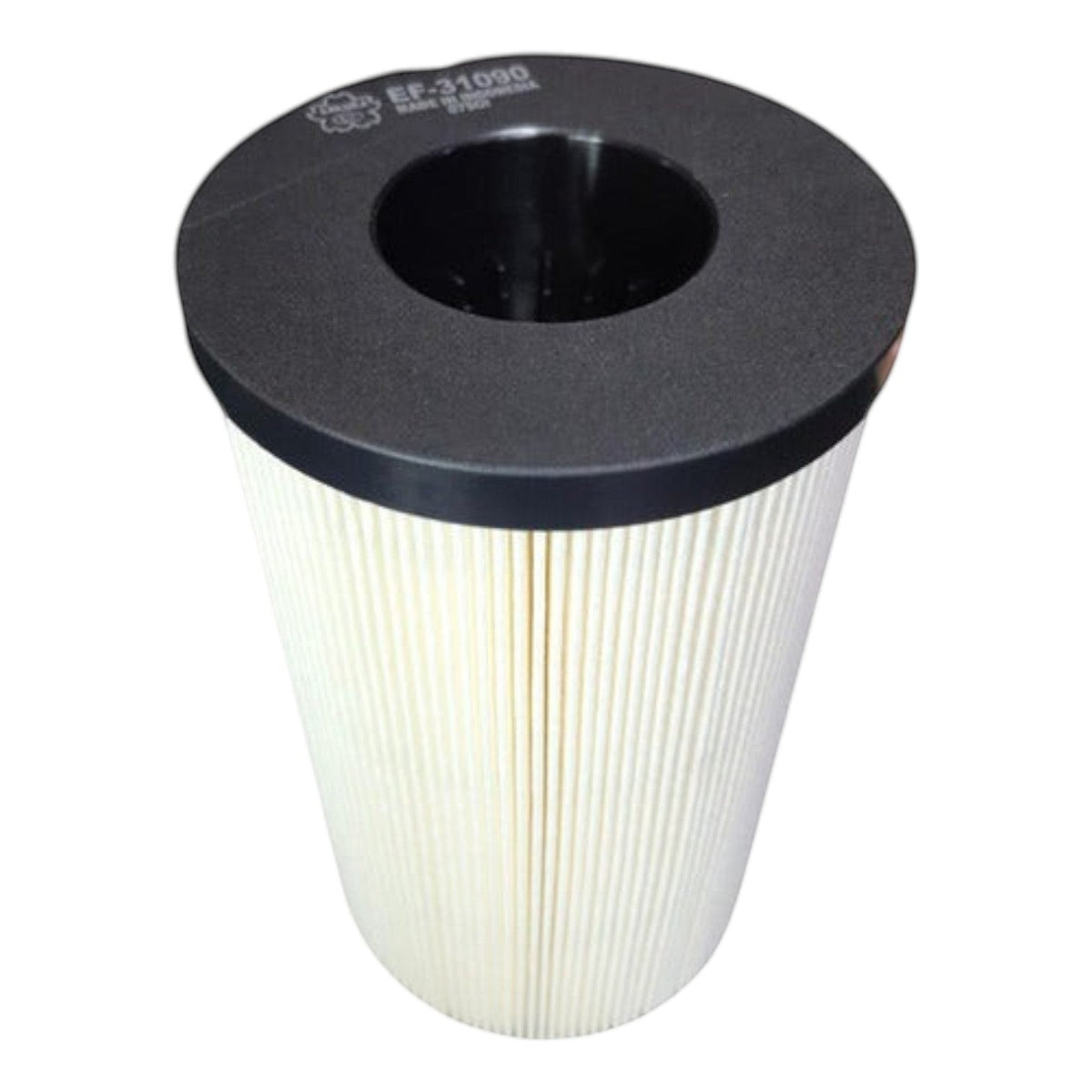 Filtro de combustible Sakura EF-31090 para motores Cummins de KENAI´S COM, diseño cilíndrico con tapa negra.