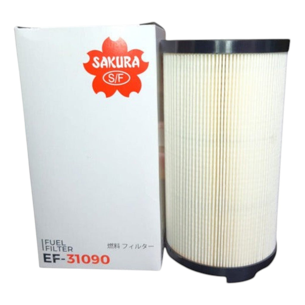 Filtro de combustible Sakura EF-31090 para motores Cummins de KENAI´S COM junto a su caja original