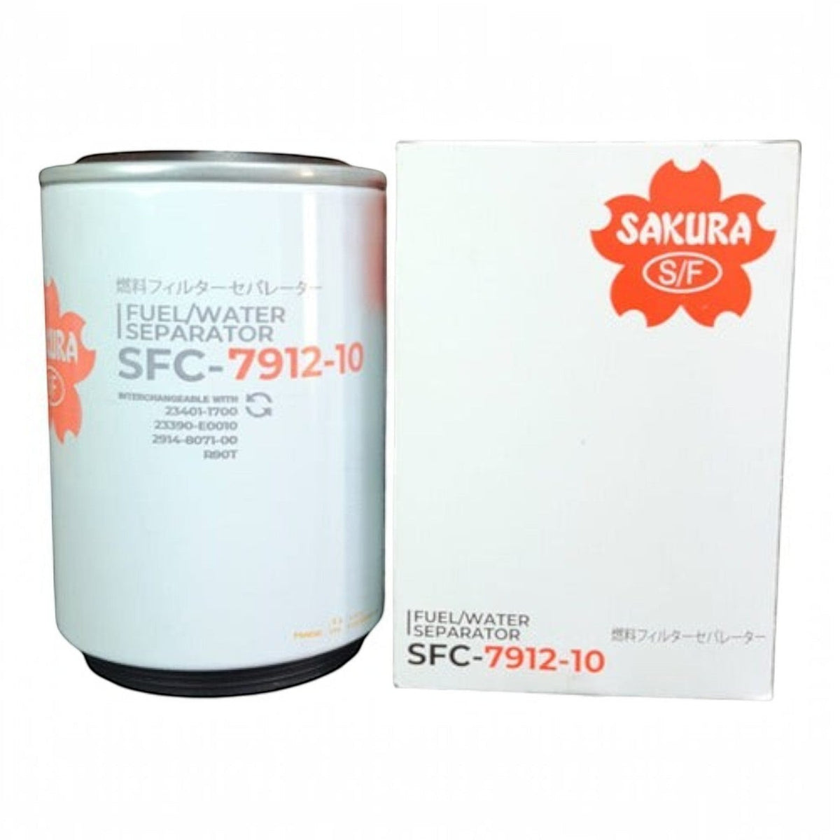 Filtro separador de agua y combustible Sakura SFC-7912-10 para Isuzu Elf, disponible en KENAI´S COM