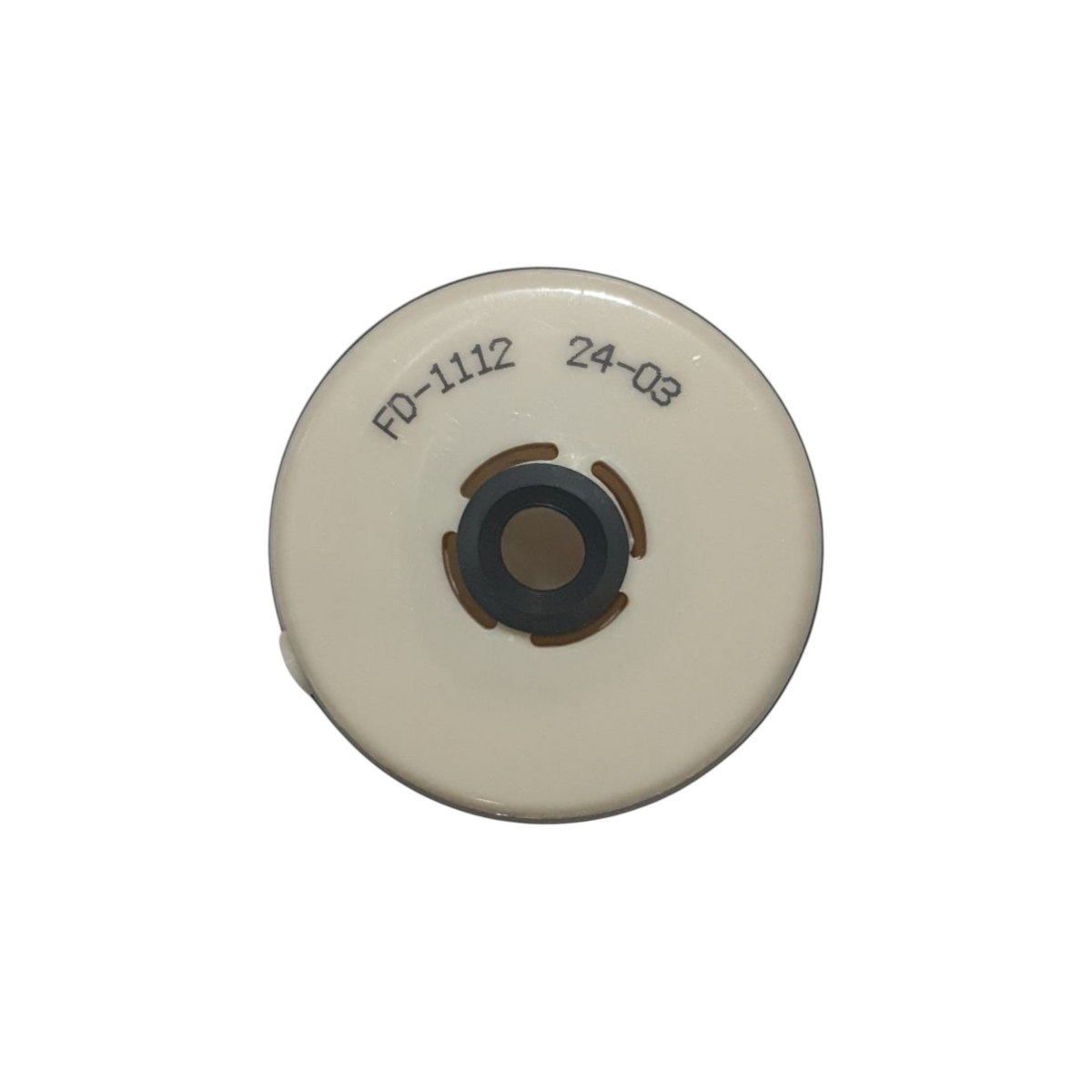 Filtro de diesel KENAI´S COM para Hino 300, modelo FD-1112 con sello de goma central en vista superior