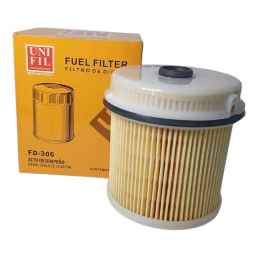 Filtro de diésel Unifil FD-306 para Isuzu Elf de KENAI´S COM con su caja original amarilla
