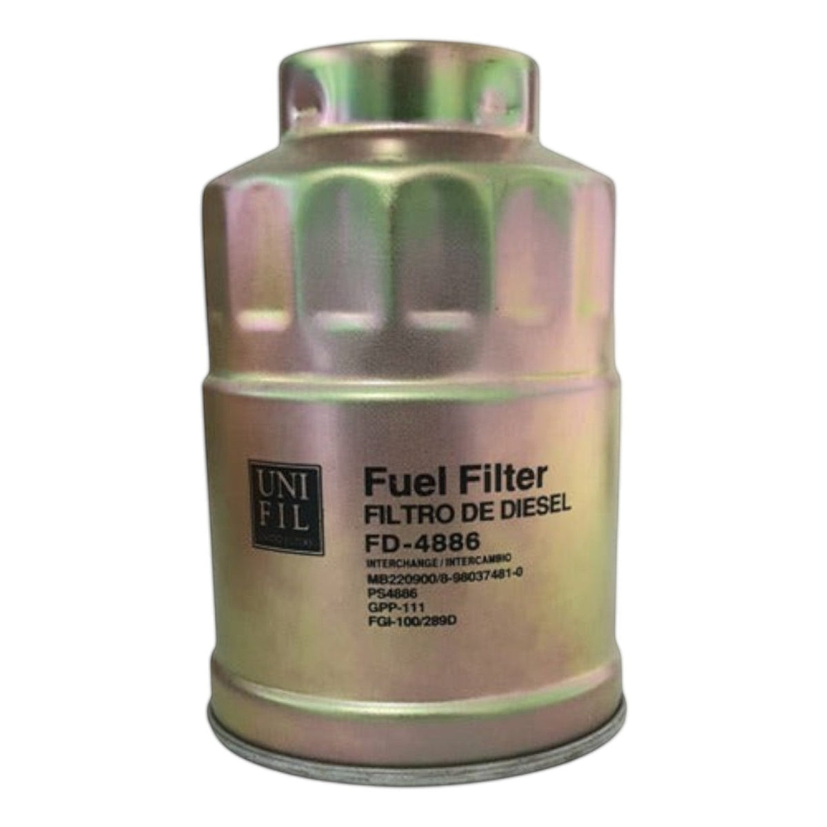Filtro de diesel Unifil FD-4886 para Mitsubishi L200 2.5L de KENAI´S COM en acabado metálico dorado