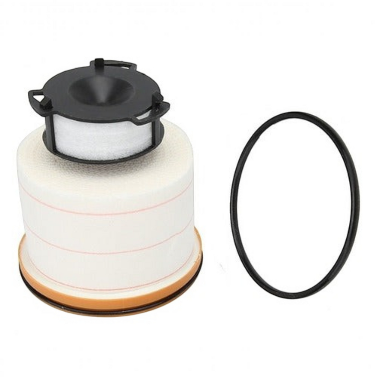 Filtro de diesel KENAI´S COM para Toyota Hilux 2.8, elemento filtrante blanco con sello de goma negro