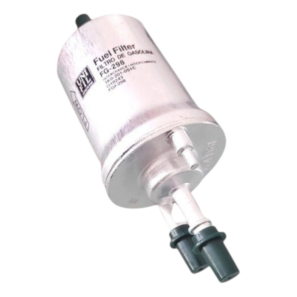 Filtro de gasolina metálico KENAI´S COM para Seat Toledo, modelo FG-298 con conectores de plástico