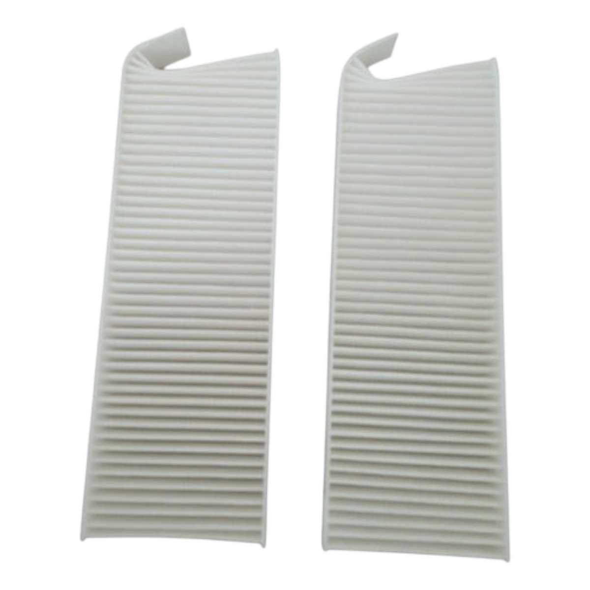 Filtros de cabina blancos para Peugeot Partner Tepee de KENAI´S COM, diseño rectangular plisado para aire acondicionado.