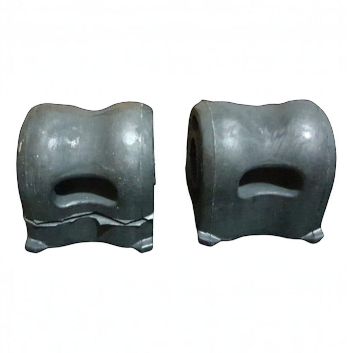 Juego de gomas de barra estabilizadora delantera KENAI´S COM para Honda City y Fit, fabricadas en caucho negro.