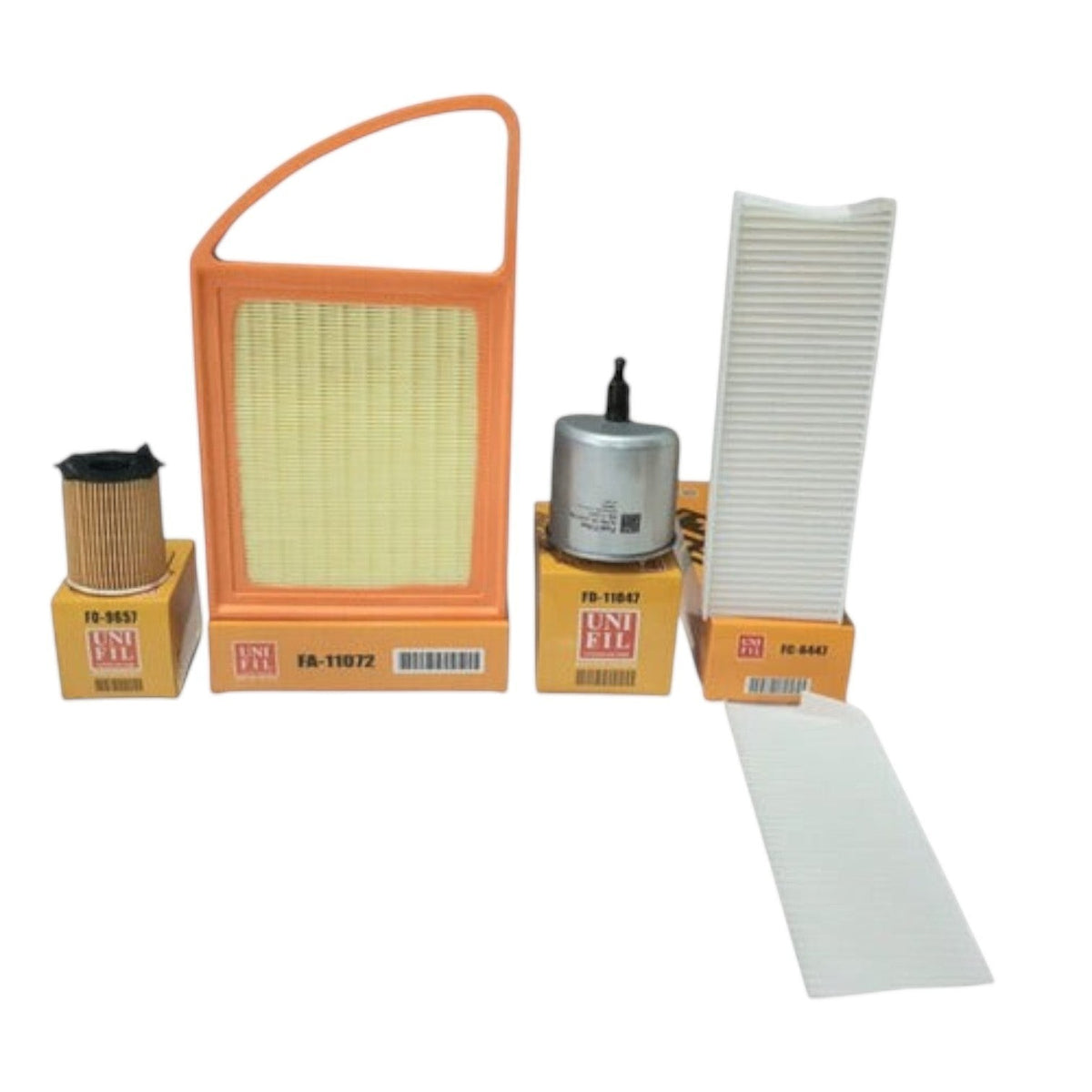 Kit de afinación KENAI´S COM para Peugeot Rifter 1.6L TDI con filtros de aceite, aire, combustible y cabina Unifil