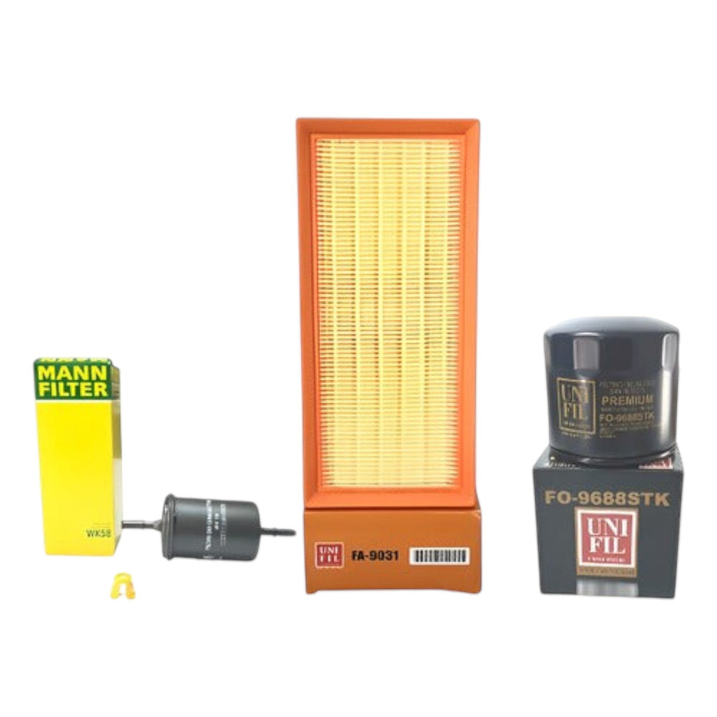 Kit de filtros KENAI´S COM para Baic D20 1.5L, incluye filtro de aire, aceite sintético y combustible.