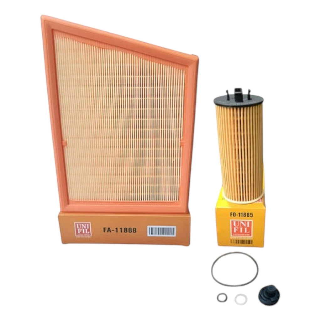 Kit de filtros KENAI´S COM para BMW X1, incluye filtro de aire y aceite Unifil con empaques para mantenimiento