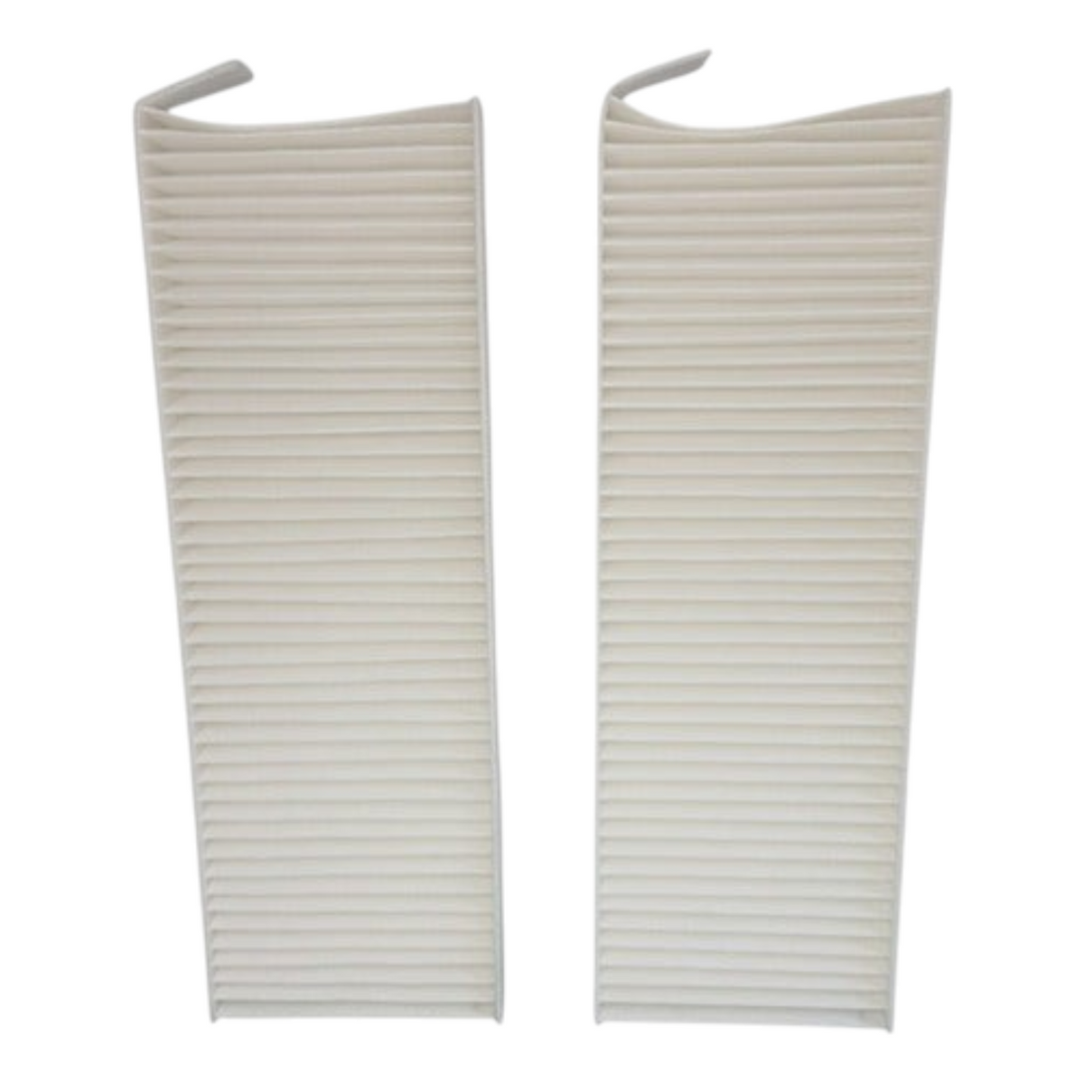 Filtros de cabina blancos para Peugeot Expert 2.0 Tdi de KENAI´S COM, diseño rectangular plisado para mantenimiento.