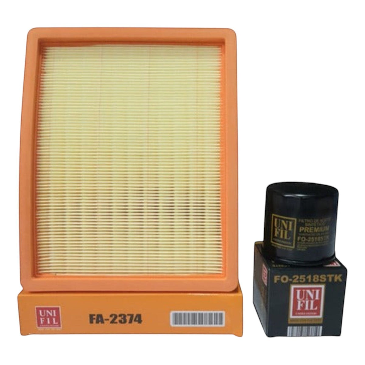 Kit de filtros KENAI´S COM para Chevrolet Groove 1.5, incluye filtro de aire rectangular y filtro de aceite negro.