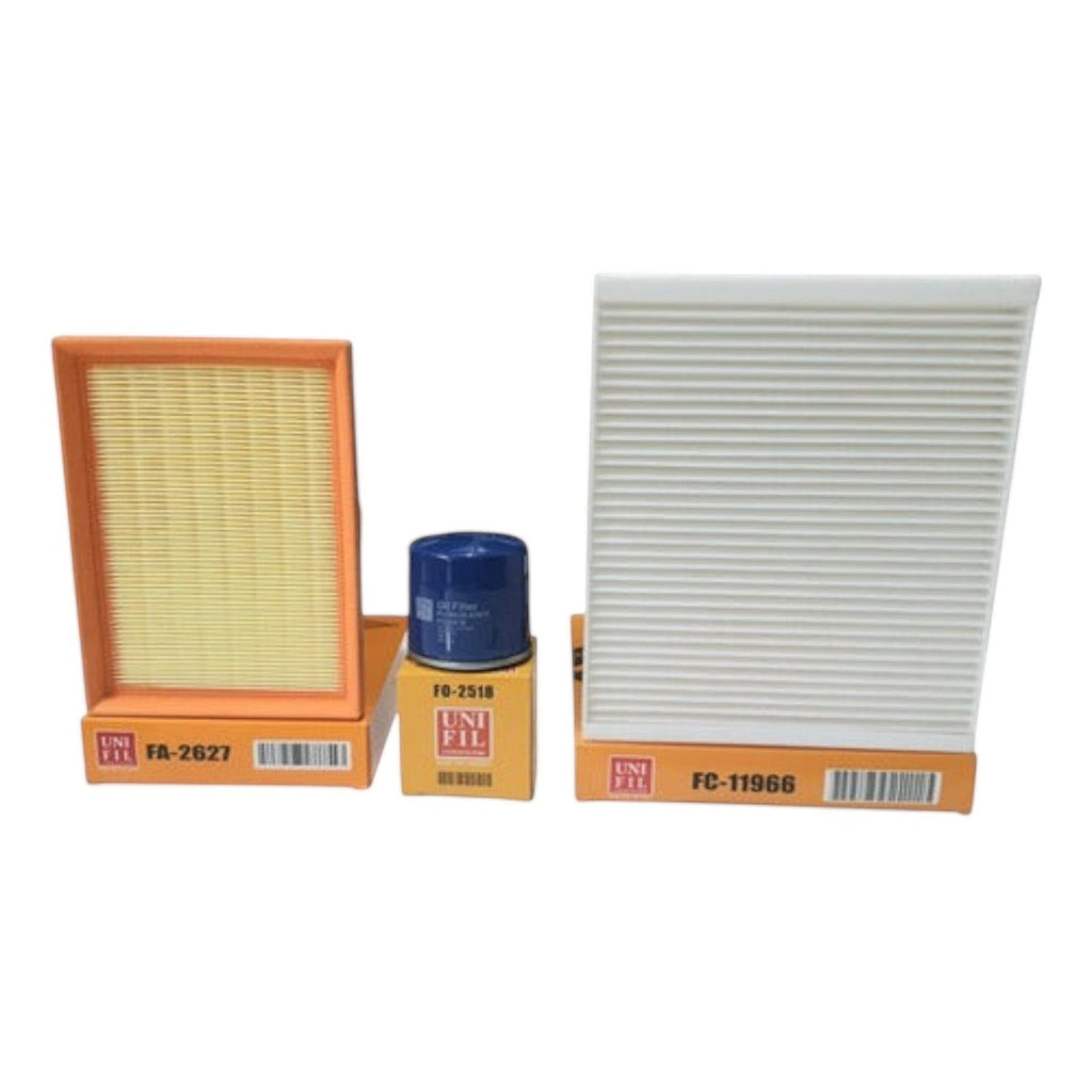 Kit de filtros KENAI´S COM para Chevrolet Onix 1.3L 2023, incluye filtro de aire, aceite y cabina Unifil
