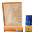 Kit de filtros KENAI´S COM para Dodge Nitro 3.7L 2007-2011, incluye filtro de aire naranja y filtro de aceite azul.