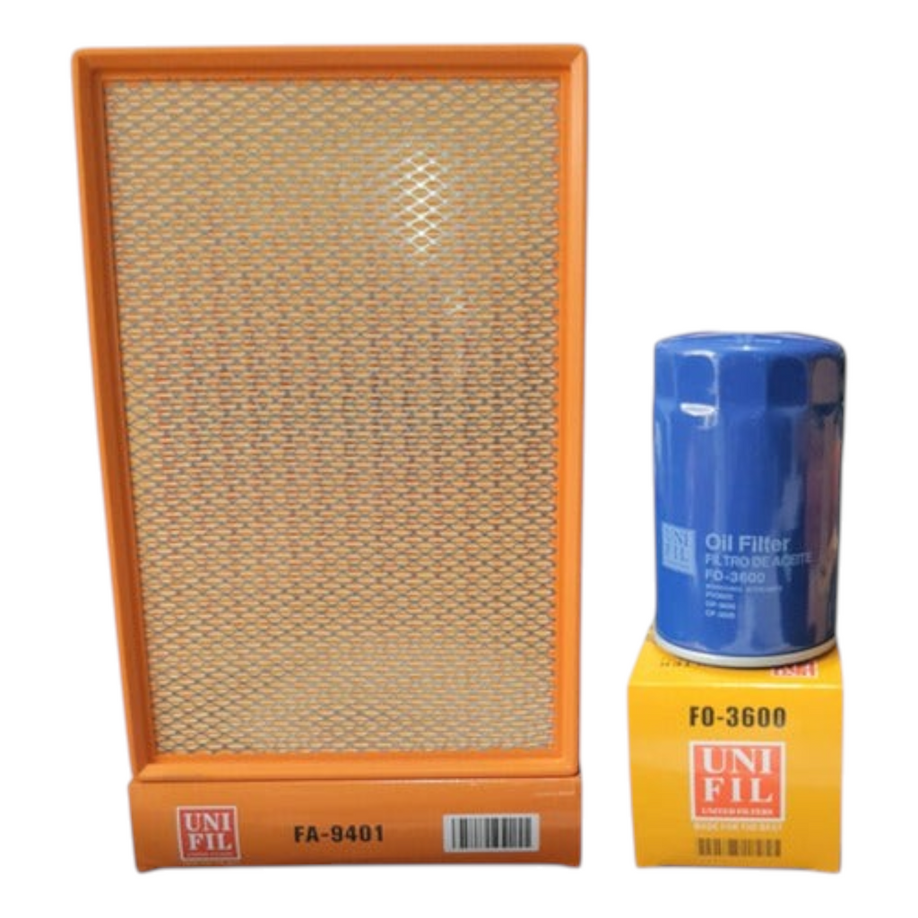 Kit de filtros KENAI´S COM para Dodge Ram 1500 3.7L, incluye filtro de aire rectangular y filtro de aceite azul.