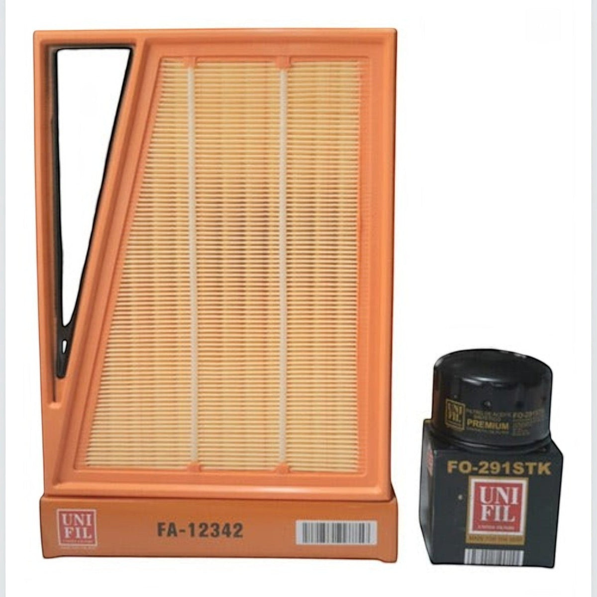 Kit de filtros KENAI´S COM para Fiat Argo 1.3L 2021-2022, incluye filtro de aire naranja y filtro de aceite negro.