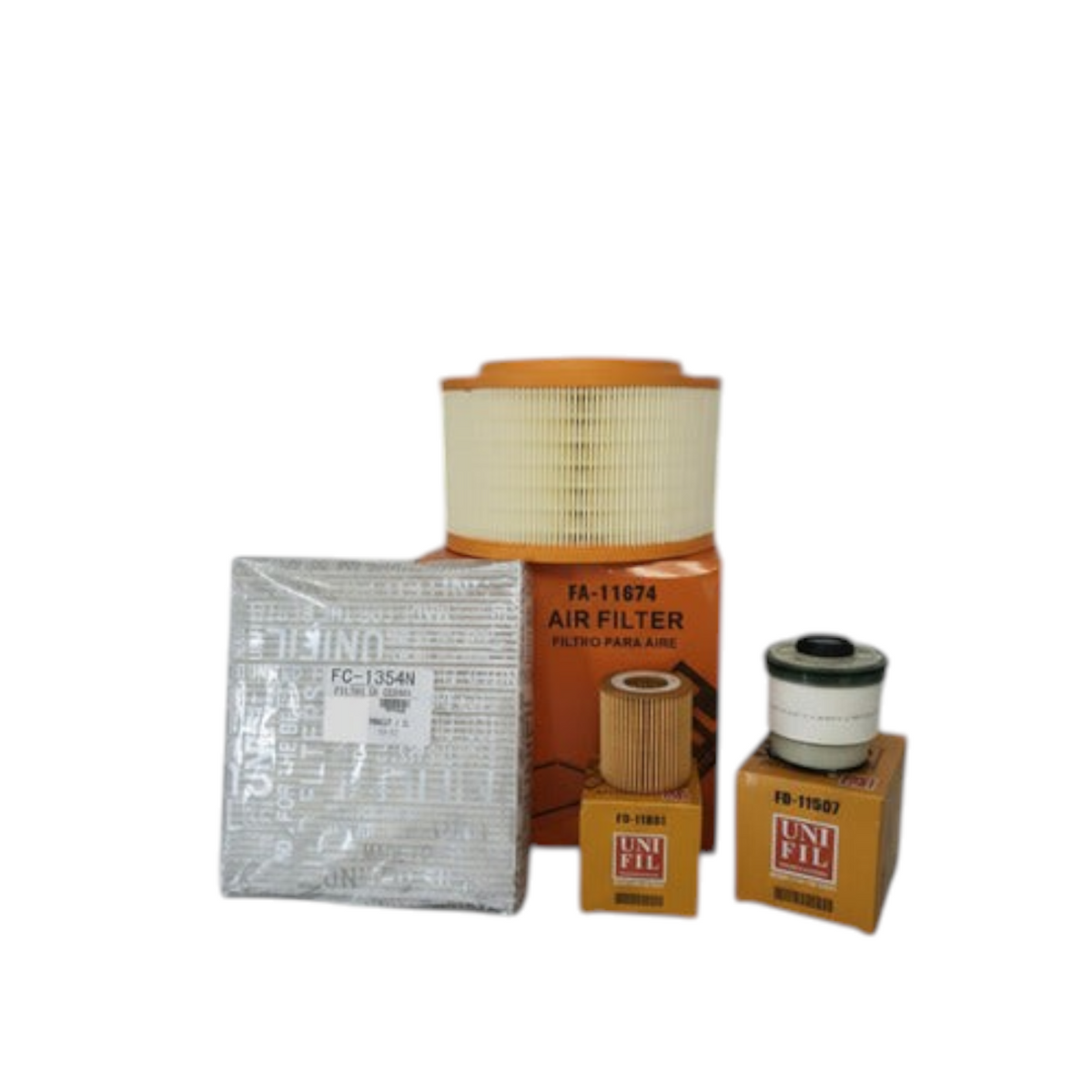 Kit de filtros KENAI´S COM para Ford Ranger 3.2 Diesel que incluye filtro de aire, aceite, combustible y cabina.