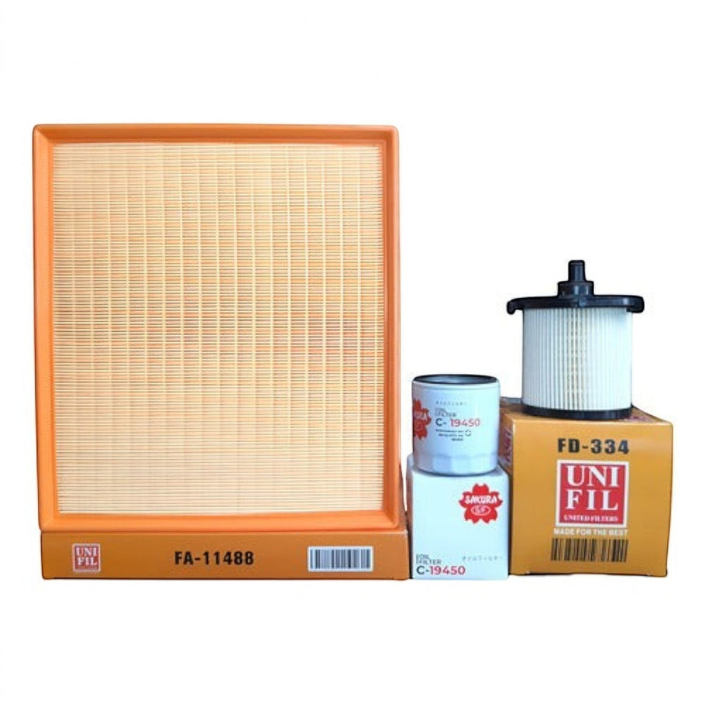 Kit de filtros KENAI´S COM para Ford Transit Diesel 2.2 2012-2017 incluyendo filtro de aire, aceite y combustible