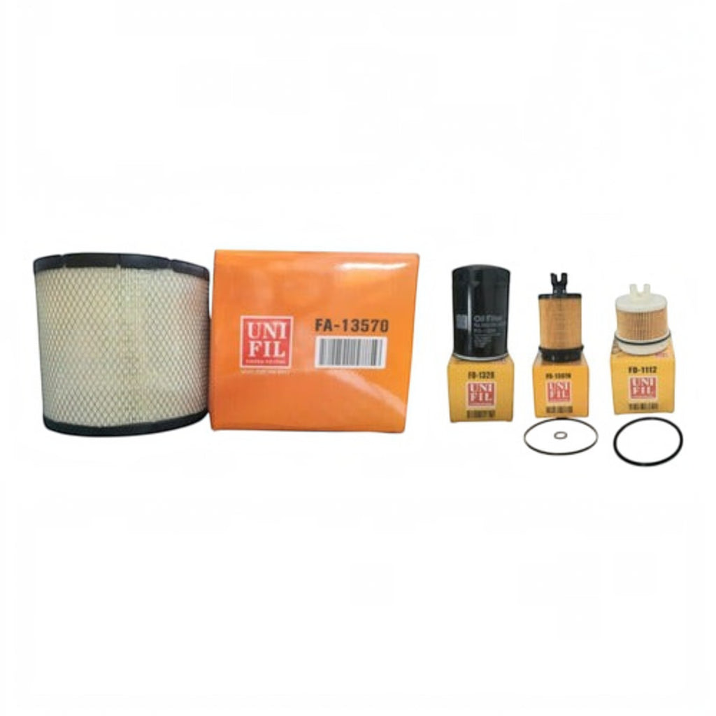 Kit de filtros KENAI´S COM para Hino 300 4.0L Diesel incluyendo filtros de aire, aceite y combustible Unifil