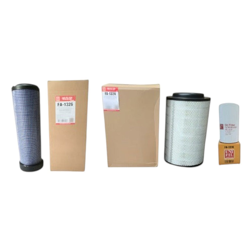 Kit de filtros KENAI´S COM para Hino Serie 500 Bus, incluye filtros de aire primario, secundario y de aceite Unifil.