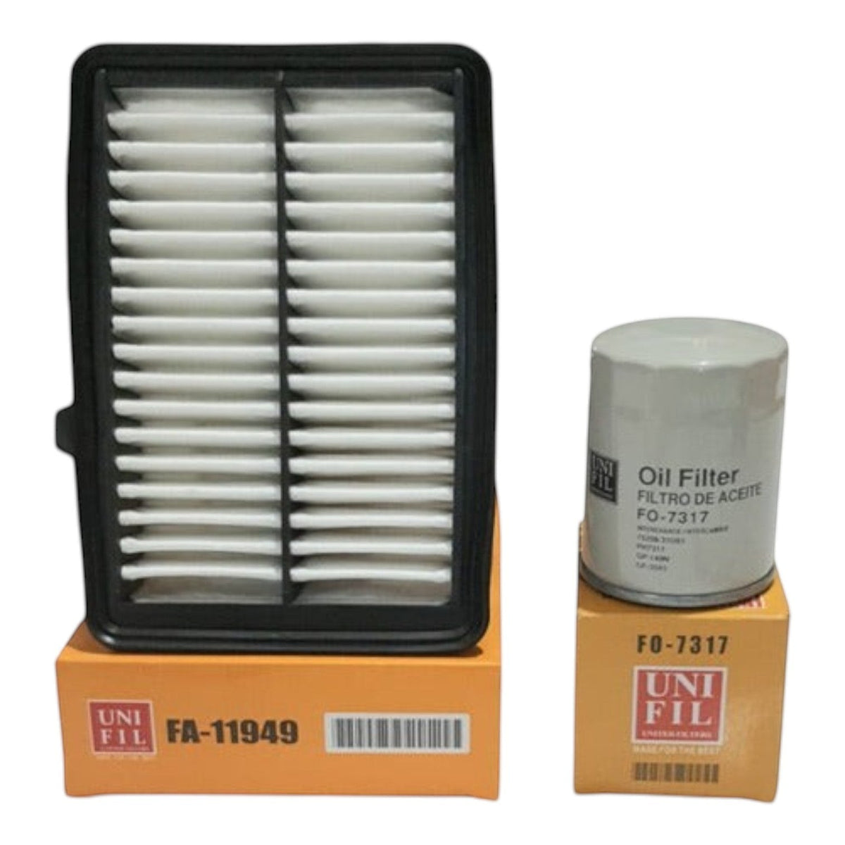 Kit de filtros KENAI´S COM para Honda Fit 1.5L 2015-2020 con filtro de aire rectangular y filtro de aceite cilíndrico