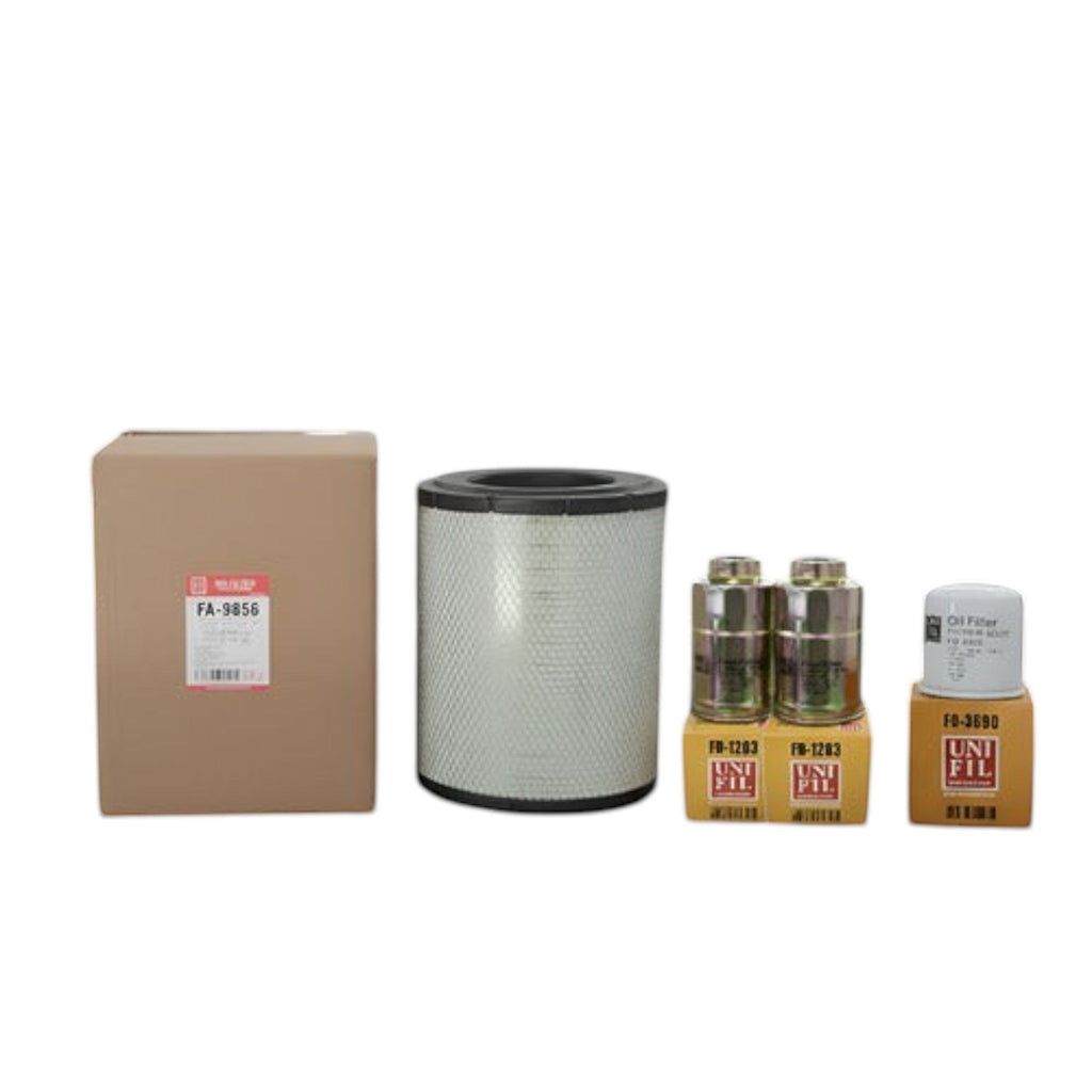 Kit de filtros KENAI´S COM para Isuzu Elf 400/600, incluye filtro de aire, aceite y dos filtros de combustible Unifil.