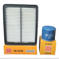 Kit de filtros KENAI´S COM para JAC Sei3, incluye filtro de aire rectangular y filtro de aceite azul Unifil.