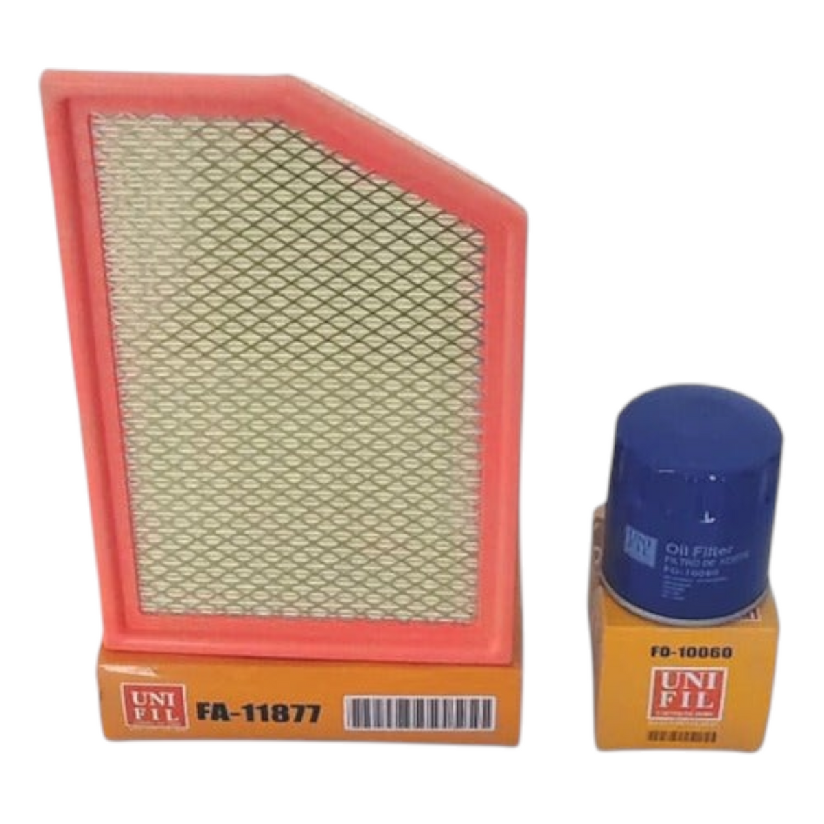 Kit de filtros KENAI´S COM para Jeep Cherokee 2.4L, incluye filtro de aire rectangular y filtro de aceite azul.
