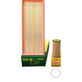 Kit de filtros KENAI´S COM para Jetta GLI A6 2.0L, incluye filtro de aire Mann Filter y filtro de aceite Unifil.