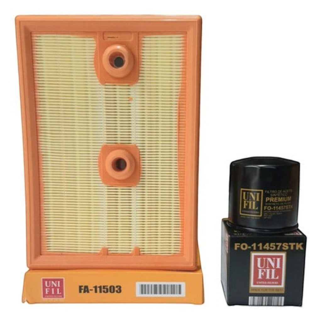 Kit de filtros KENAI´S COM para Jetta 1.4L Turbo Mk7, incluye filtro de aire rectangular y filtro de aceite negro.