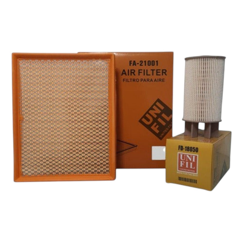 Kit de filtros KENAI´S COM para Nissan NP300 Diesel 2.5, incluye filtro de aire y filtro de combustible.