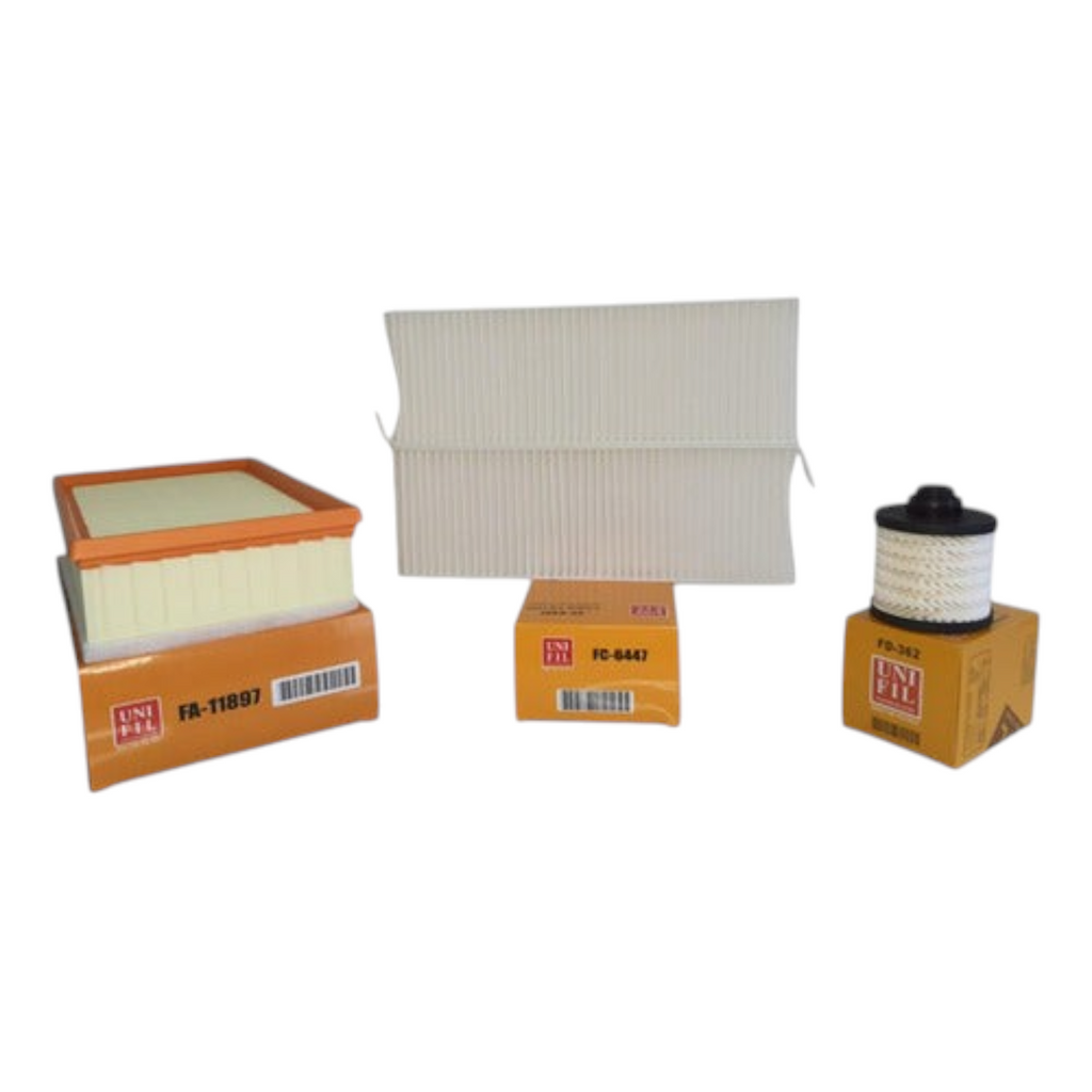 Kit de filtros KENAI´S COM para Peugeot Expert 2.0 Tdi, incluye filtro de aire, cabina y combustible con sus cajas.