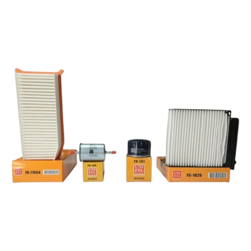 Kit de filtros KENAI´S COM para afinación de Renault Duster 2.0L, incluye filtros de aire, aceite y combustible.