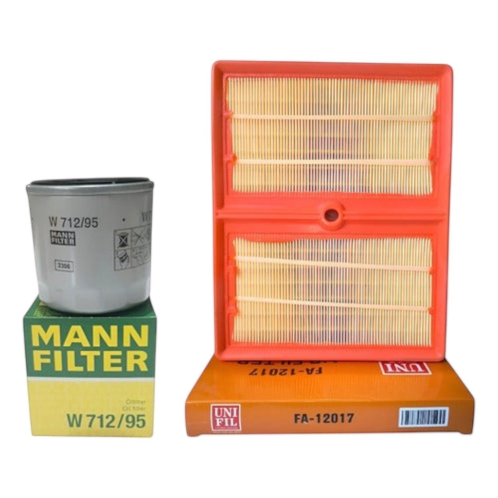 Kit de filtros KENAI´S COM para Seat Toledo 1.0T, incluye filtro de aceite Mann-Filter y filtro de aire Unifil