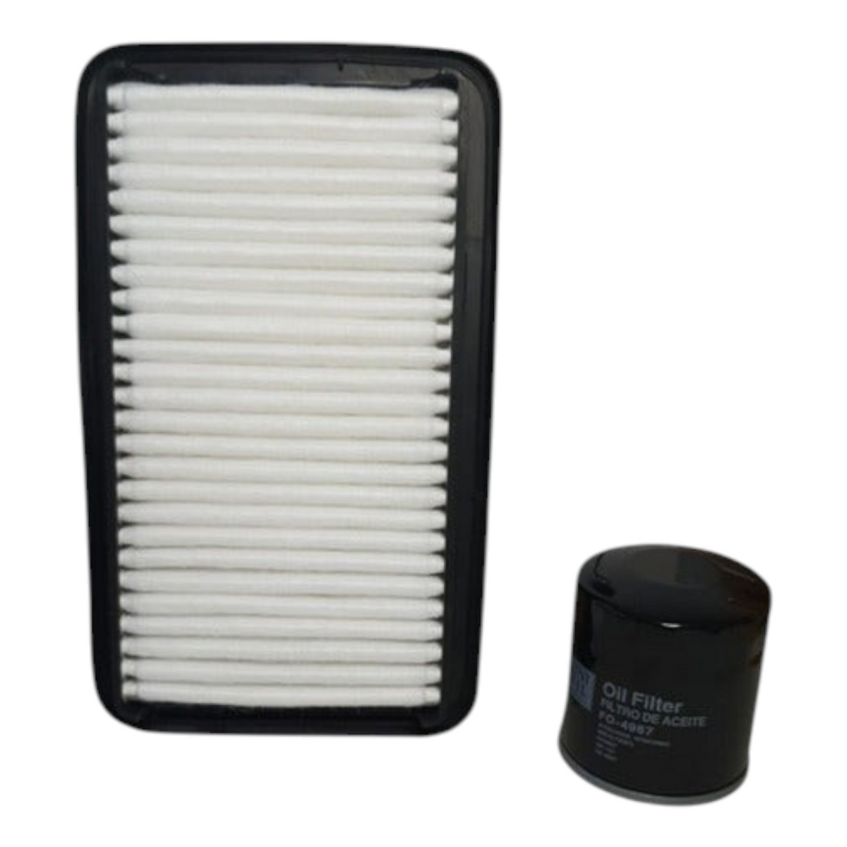 Kit de filtros KENAI´S COM para Suzuki Swift 1.5, incluye filtro de aire rectangular y filtro de aceite negro.