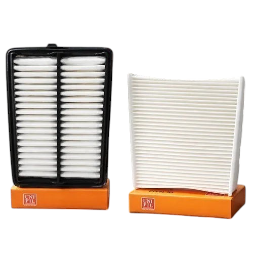 Kit de filtros de aire y cabina Unifil para Suzuki Swift de KENAI´S COM sobre cajas naranjas