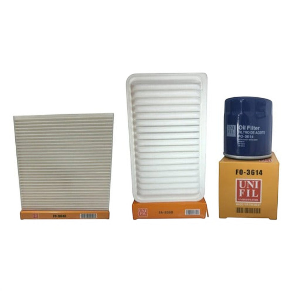 Kit de filtros KENAI´S COM para Toyota Sienna 3.3L 2004-2006 incluyendo filtro de aire, aceite y cabina Unifil