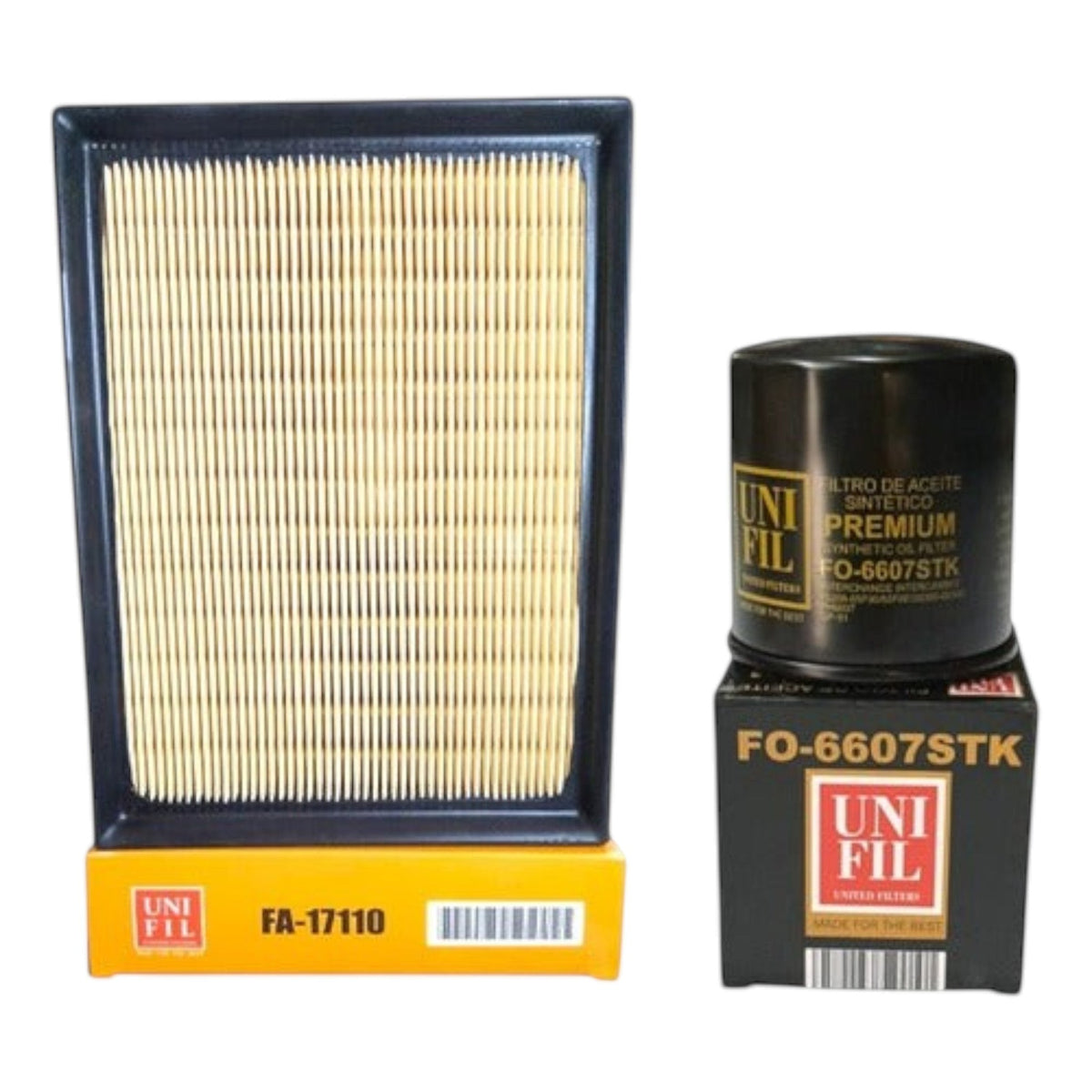 Kit de filtros KENAI´S COM para Toyota Yaris 2023-2024, incluye filtro de aire rectangular y filtro de aceite Unifil.
