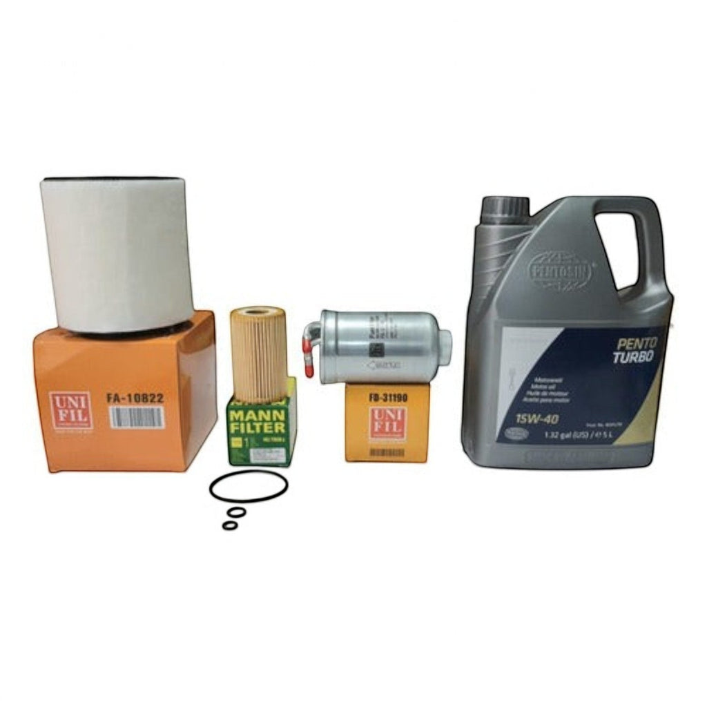 Kit de mantenimiento KENAI´S COM para Vento 1.6L TDI con filtros de aire, aceite, combustible y aceite Pentosin 15W40
