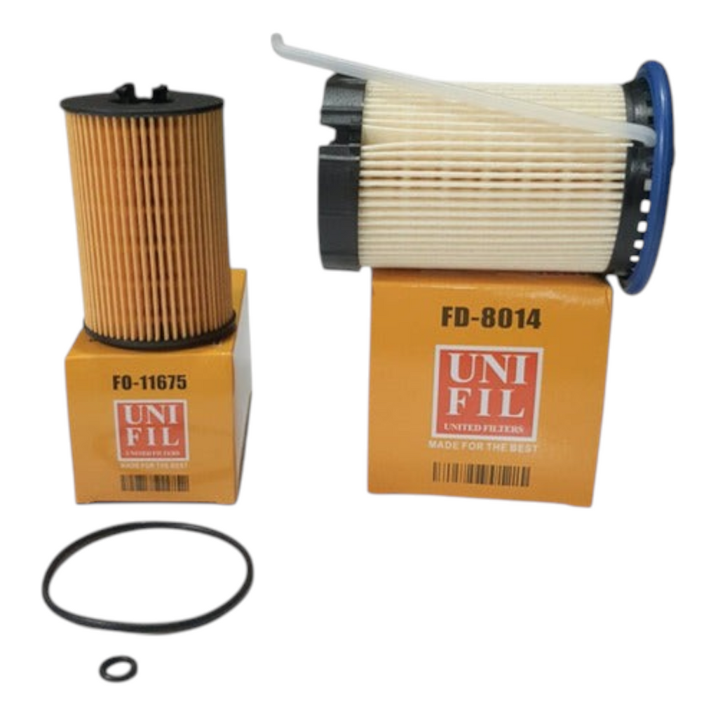 Kit de filtros KENAI´S COM para VW Passat TDI 2016, incluye filtro de aceite FO-11675 y filtro de combustible FD-8014